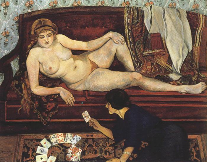 Suzanne Valadon Future Unveiled or The Fortune Teller (mk39) oil painting image